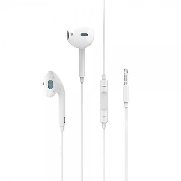 Slúchadlá Stereo USAMS Jack 3,5 mm biely