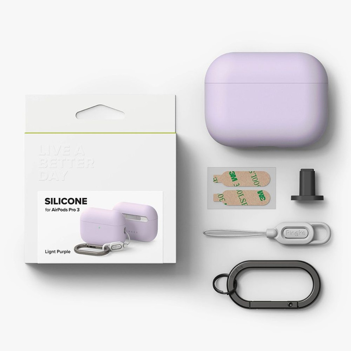 RINGKE SILICONE APPLE AIRPODS PRO 3 LIGHT PURPLE