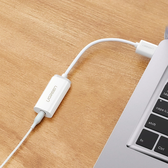 UGREEN USB Mini Jack 3,5 mm audio adaptér US206 White