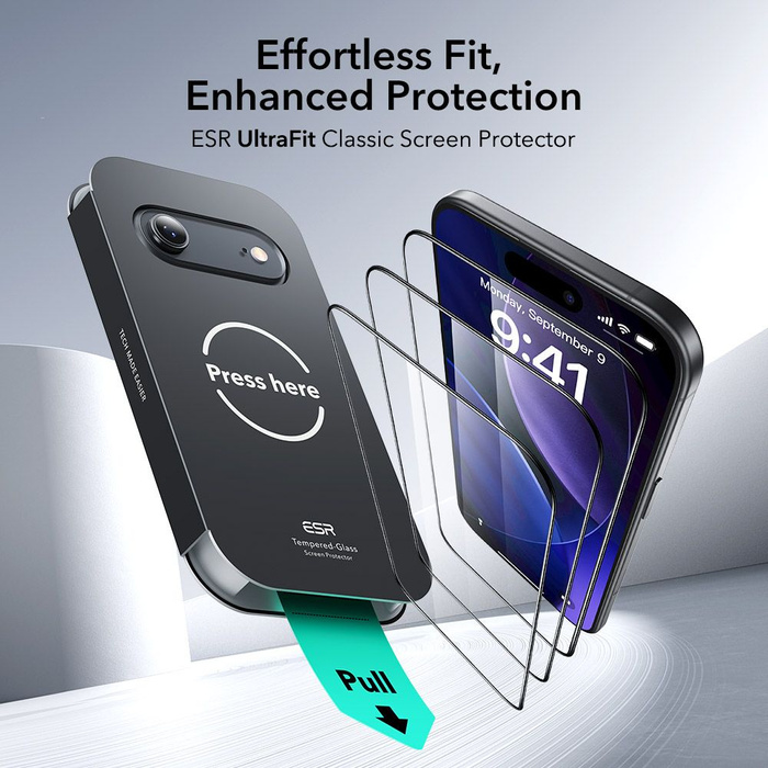 Tempered Glass ESR ULTRAFIT TEMPERED GLASS 2-PACK IPhone 17 AIR CLEAR