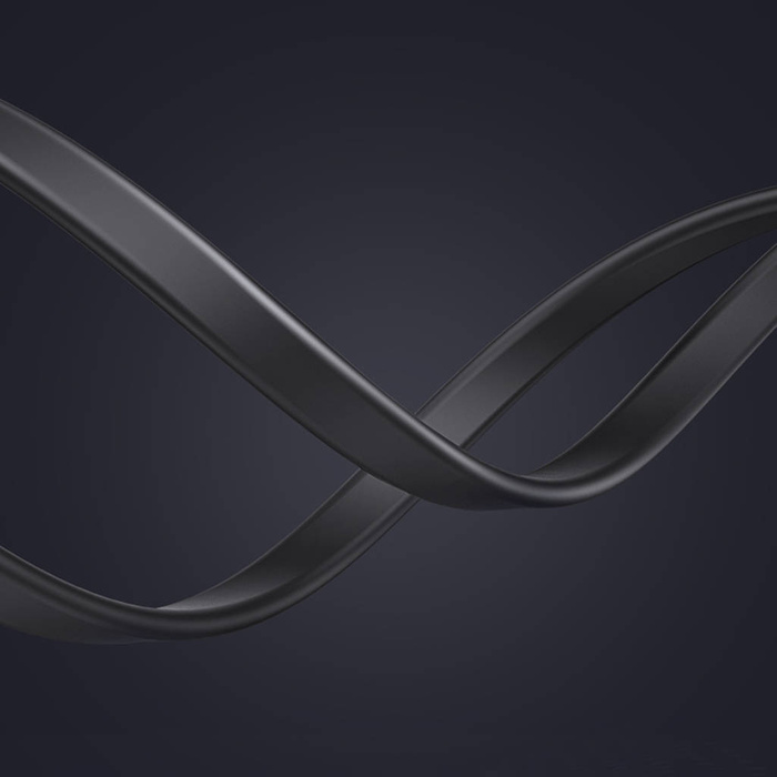 Ugreen Ethernet patch kabel U/FTP Cat. 7 10 Gb/s plochý 0,5 m černý (NW106)