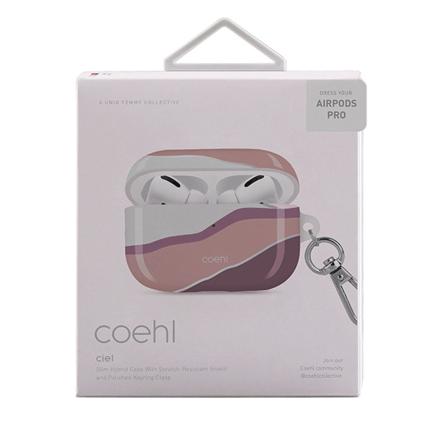 Étui Uniq Coehl Ciel AirPods Pro rose / rose coucher de soleil
