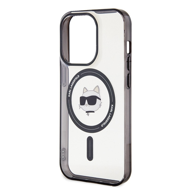 Etui Karl Lagerfeld KLHMP15LHCHNOTK iPhone 15 Pro 6.1" transparent hardcase IML Choupette`s Head MagSafe Case
