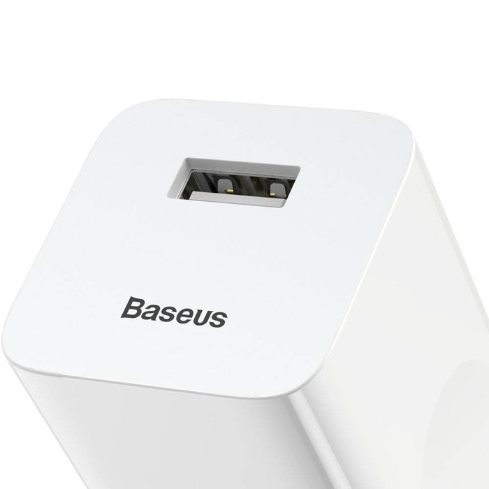 Baseus Charging Quick Charger Wandladegerät EU USB Quick Charge 3.0 QC 3.0 weiss (CCALL-BX02)