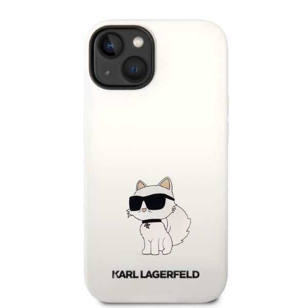 Case Karl Lagerfeld iPhone 14 Plus 6.7" hardcase white/white Silicone Choupette