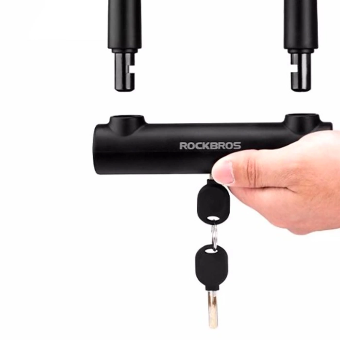 Lucchetto per bicicletta Rockbros RKS610-BK U-lock - nero