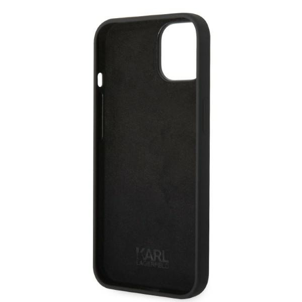 Hülle KARL LAGERFELD Apple iPhone 14 Plus Silikon RSG Schwarz Hartcase