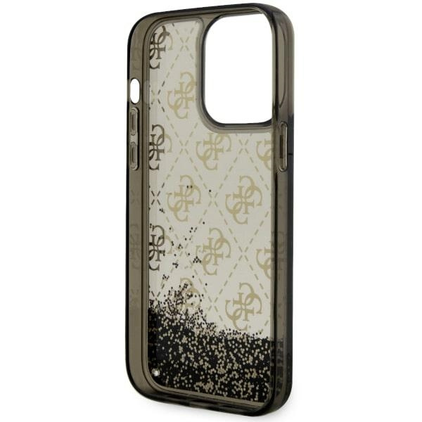 Cover Guess GUHCP14XLC4PSGK iPhone 14 Pro Max 6,7" nero/nerocase Liquid Glitter 4G Transculent Case