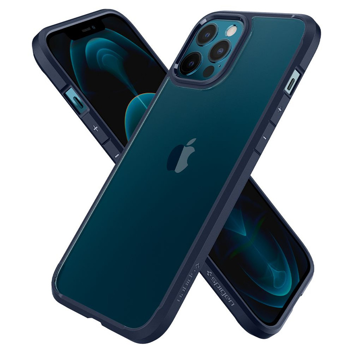 Coque SPIGEN Appe iPhone 12 / 12 Pro Ultra Hybride Bleu Marine Case