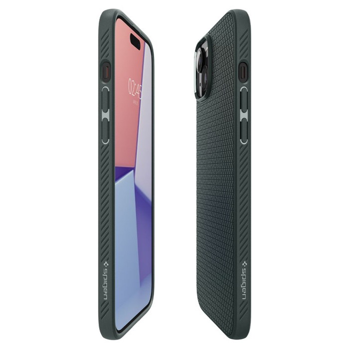 Coque Spigen Liquid Air iPhone 15 Abysses vertes Case