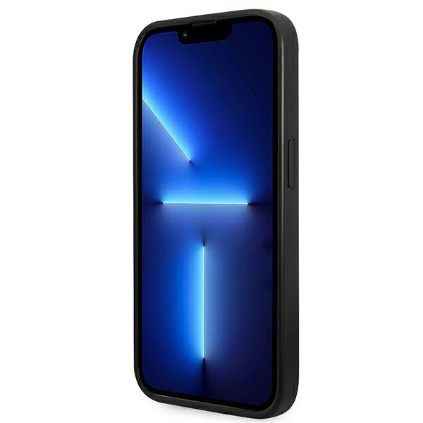 Hülle Guess iPhone 14 Pro 6.1" grau/grau hart case 4G Metall Gold Logo