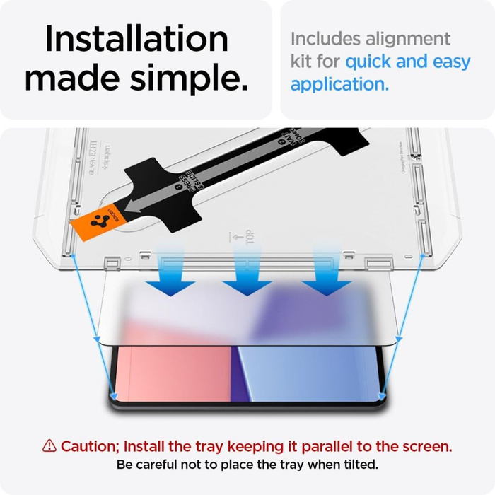 Vidrio Templado Spigen iPad Glas.tr "ez Fit" Pro 13 7 / 2024 Transparente