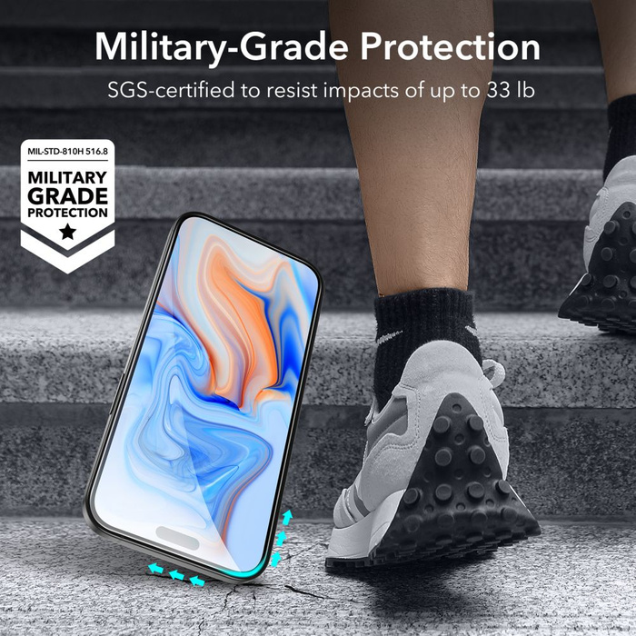 Tempered Glass Esr Gehärtetes Glas 2er-Pack iPhone 15 Schwarz