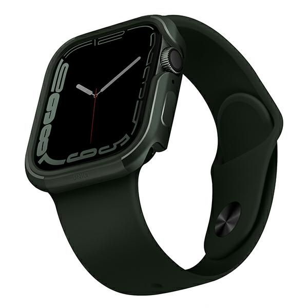 UNIQ pouzdro Valencia Apple Watch Série 4/5/6/7/SE 45/44 mm. zelená/zelená