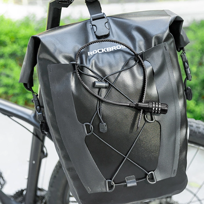 Rockbros 3240001001 bicycle lock for 0.5 m combination - black