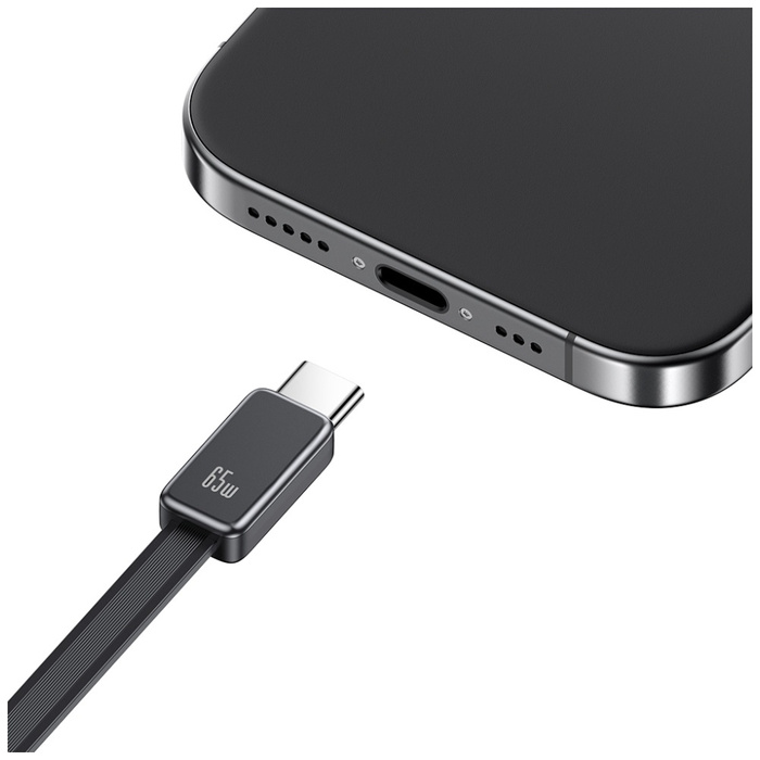 Ładowarka sieciowa USAMS Xiang Series    CC299 65W 1xUSB-C 1xUSB-A + kabel USB-C biały
