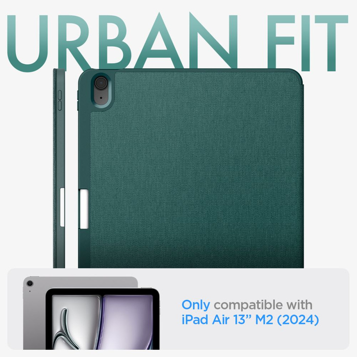 Spigen IPad URBAN FIT AIR 13 2024 MITTERNACHTSGRÜN