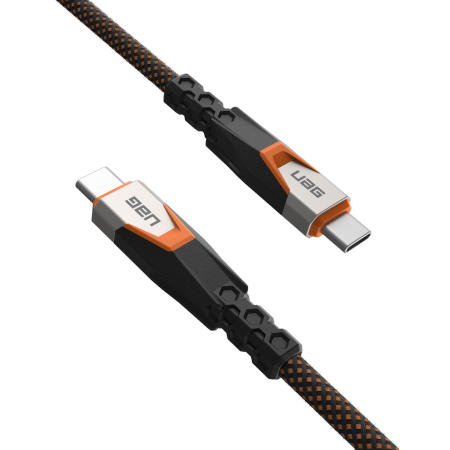 UAG SRGE - kabel USB-C - USB-C, USB 3.2 Gen2 240W/20Gbps, 75 cm (black/orange)