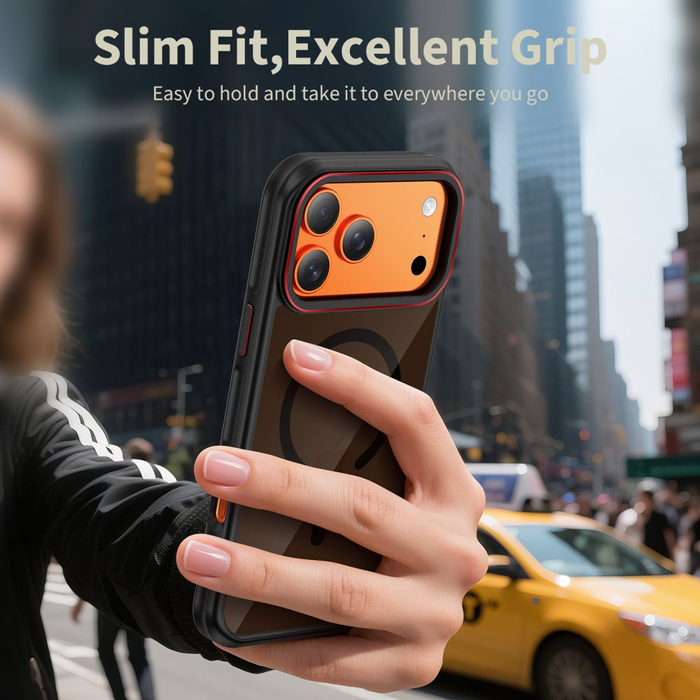 TECH-PROTECT MAGHYBRID MAGSAFE IPHONE 17 PRO MAX BLACK/RED