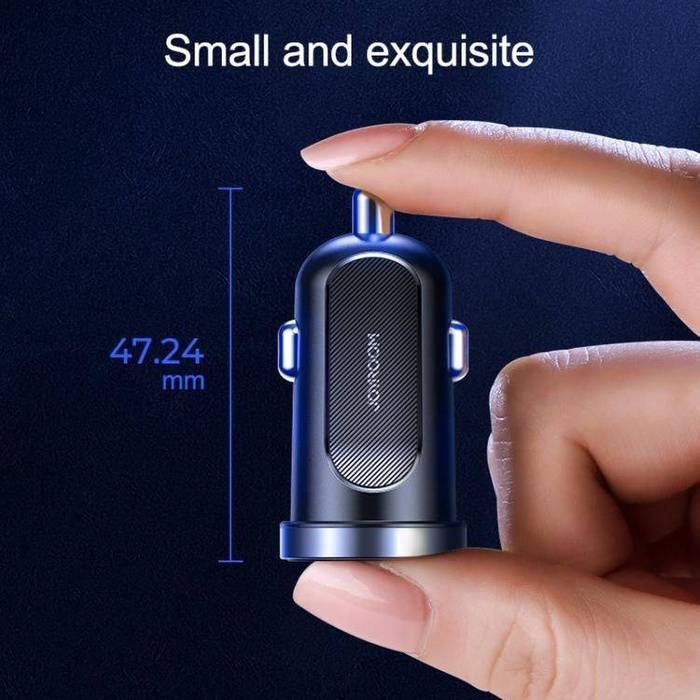 Joyroom C-A09 Mini fast chargeur 2x USB 30W Quick Charge, SCP, PD, AFC noir 