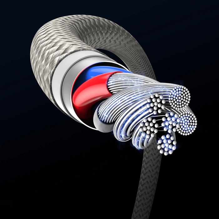 Baseus Tungsten Gold USB-C / USB-C-Kabel 100 W 1 m – Gold