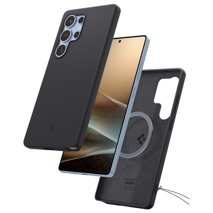 Spigen SILICONE FIT Mag MagSafe GALAXY S25 ULTRA BLACK