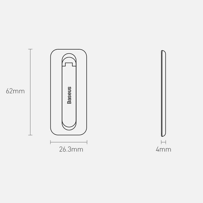 Support de téléphone pliable autocollant Baseus blanc (LUXZ000002)