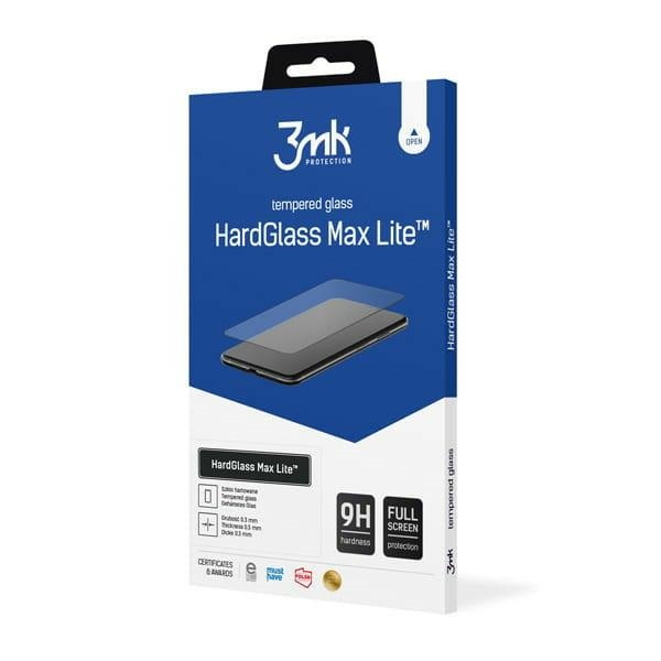 3mk HardGlass Max Lite Xiaomi Redmi 11A černá/černá, Fullscreen Glass Lite