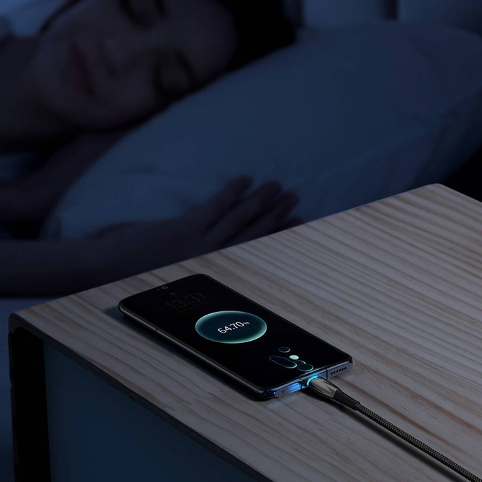 [APRÈS RETOUR] Câble de charge rapide Baseus Glimmer Series USB-A - USB-C 100W 480Mbps 2m noir