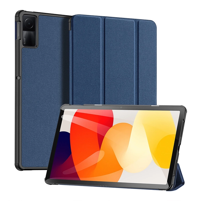 Custodia Dux Ducis Domo con funzione smart sleep per tablet Xiaomi Redmi Pad SE 11'' - blu