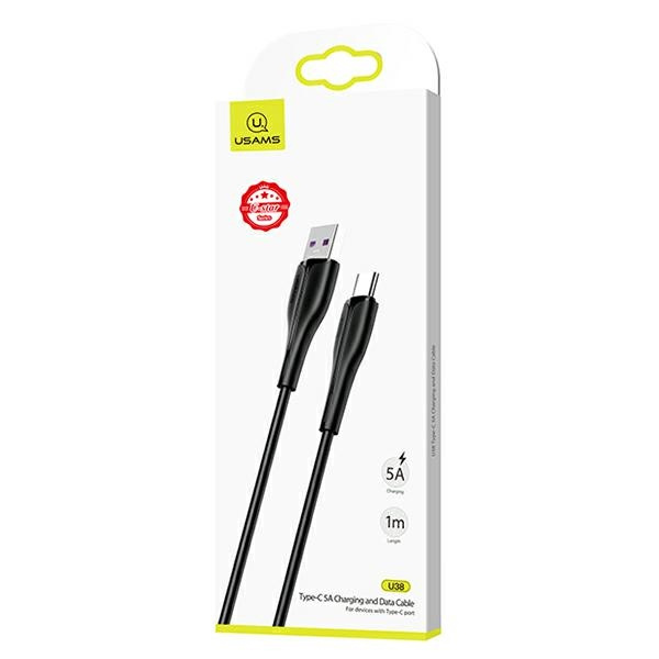 Cavo USAMS USB-C U38 a OPPO HUAWEI 5A Fast Charge 1m Nero