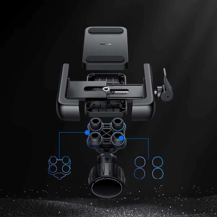 Baseus uchwyt rowerowy GoTrip Series Bike Phone Mount Cluster czarny