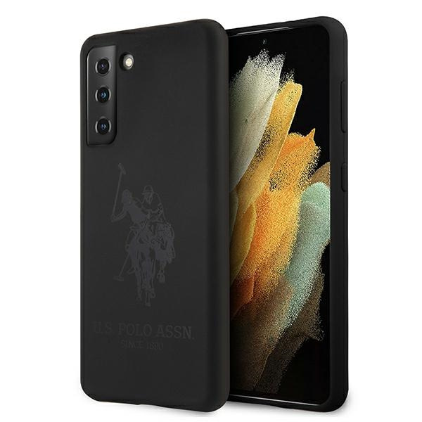 Coque US POLO Samsung Galaxy S21 Plus Silicone On Tone USHCS21MSLHRTBK Étui noir
