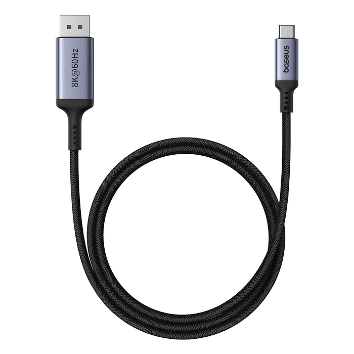 Cavo unidirezionale Baseus High Definition Series da USB-C a DisplayPort 1.4 8K 60Hz 1,5 m - Nero