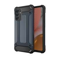 Hybrid Armor Case Cover robusta e resistente per Samsung Galaxy A72 4G blu