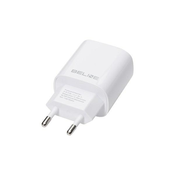 Beline Ład. siec. 1x USB-C + 1x USB 30Wbiała /white (only head) PD 3.0 + QC 3.0  BLN2CW30 GaN