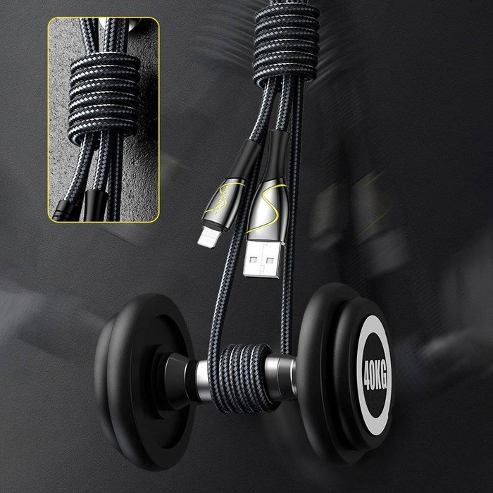 Joyroom Mermaid series kabel USB - Lightning 2,4A 2m černý (S-2030K6)