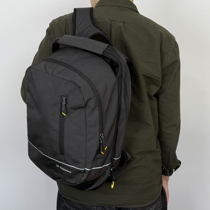 Wozinsky dvojdielny batoh na bicykel 2v1 30l čierny (WBB30BK)