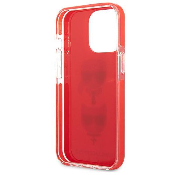 Case KARL LAGERFELD Apple iPhone 13 13 Pro Karl&Choupette Head Red Hardcase