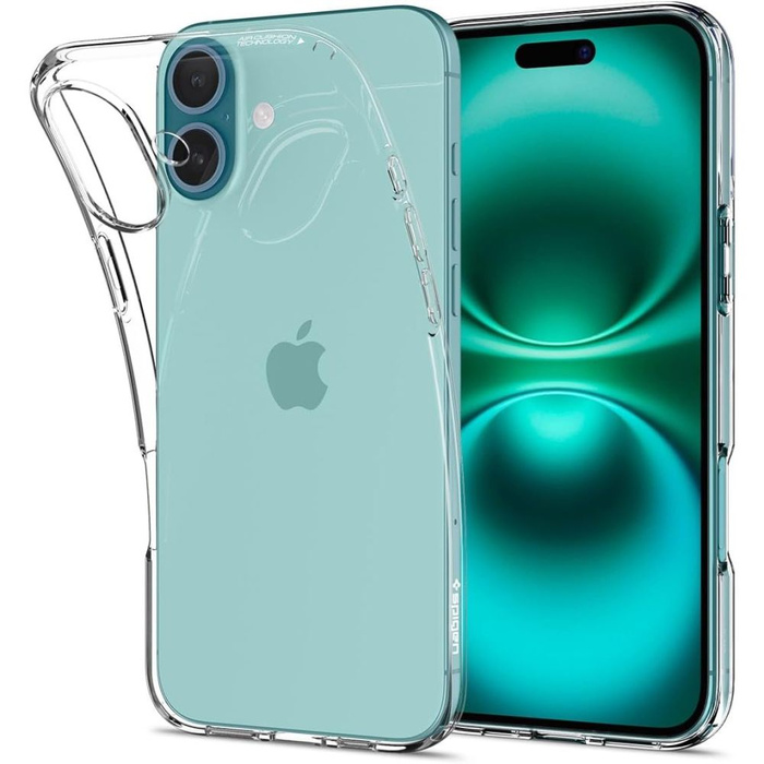 Coque Spigen Liquid Crystal IPhone 16 PLUS CLAIR COMME DE L'EAU DE ROCHE