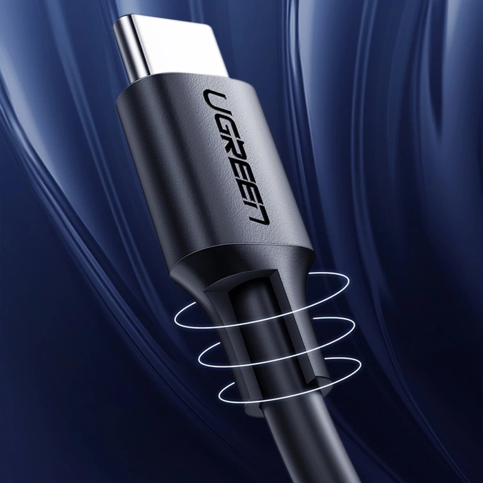 Ugreen kabel USB typu C pro nabíjení a přenos dat 3A 0,5m černý (US286)