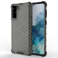 Honeycomb coque housse blindée avec cadre en gel Samsung Galaxy S21+ 5G (S21 Plus 5G) noir