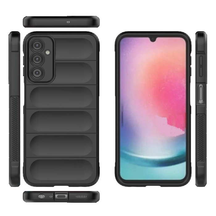 Coque Magic Shield pour Samsung Galaxy A24 4G coque blindée souple noir