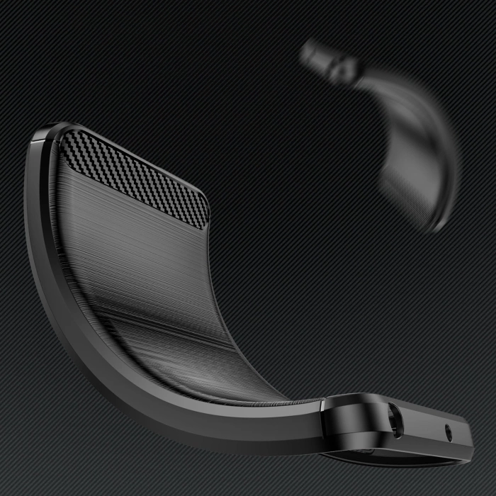 Carbon Case Silikonhülle für Samsung Galaxy S25 - Schwarz