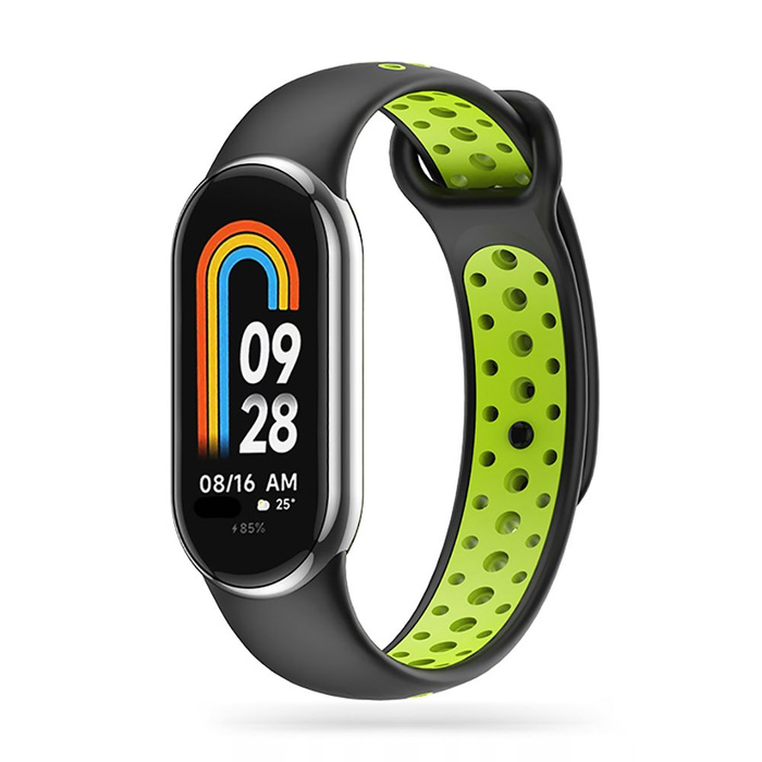 Obal Tech-protect Softband Xiaomi Smart Band 8 / 8 Nfc Black/lime Case