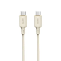 Dudao L7SCC USB-C - USB-C kabel 100W 2m - béžový