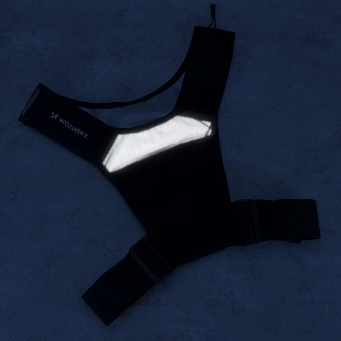 Wozinsky WKDB1 reflektierende Laufweste – schwarz