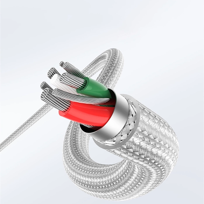 Uzelený Kábel USB typu C - Lightning MFI 1 m 3 A 36 W strieborný (70523)