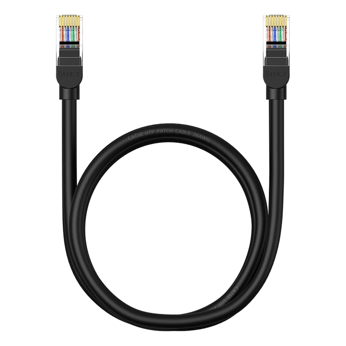 Baseus Ethernet CAT5, 1m network cable (black)