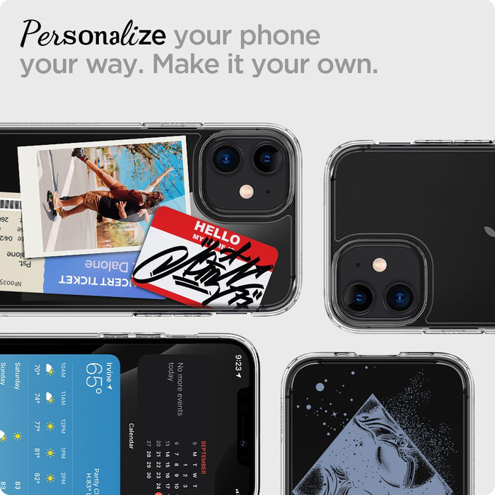 Puzdro SPIGEN Ultra Hybrid iPhone 12 Mini priehľadné puzdro